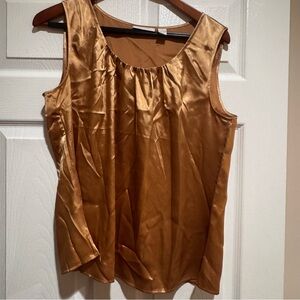 Chico's Shimmering Bronze Tank Top Size 2